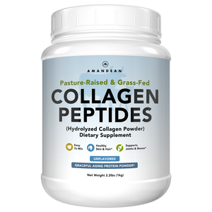 Amandean XL Grass-Fed, Pasture-Raised Collagen Peptides for Graceful Aging, Skin, Hair, Nails, Joints, Bones, Tendons, Flexibility, Lean Muscle, and a Healthy Metabolism.