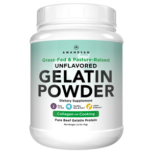 Premium Grass-Fed Gelatin Powder (1kg) Gelatin Amandean