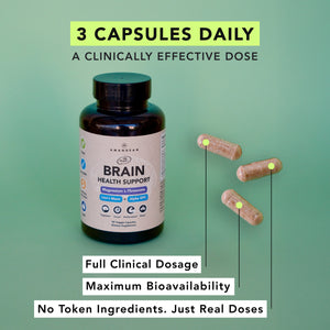 Brain Health Supplement (90 Veggie Capsules)