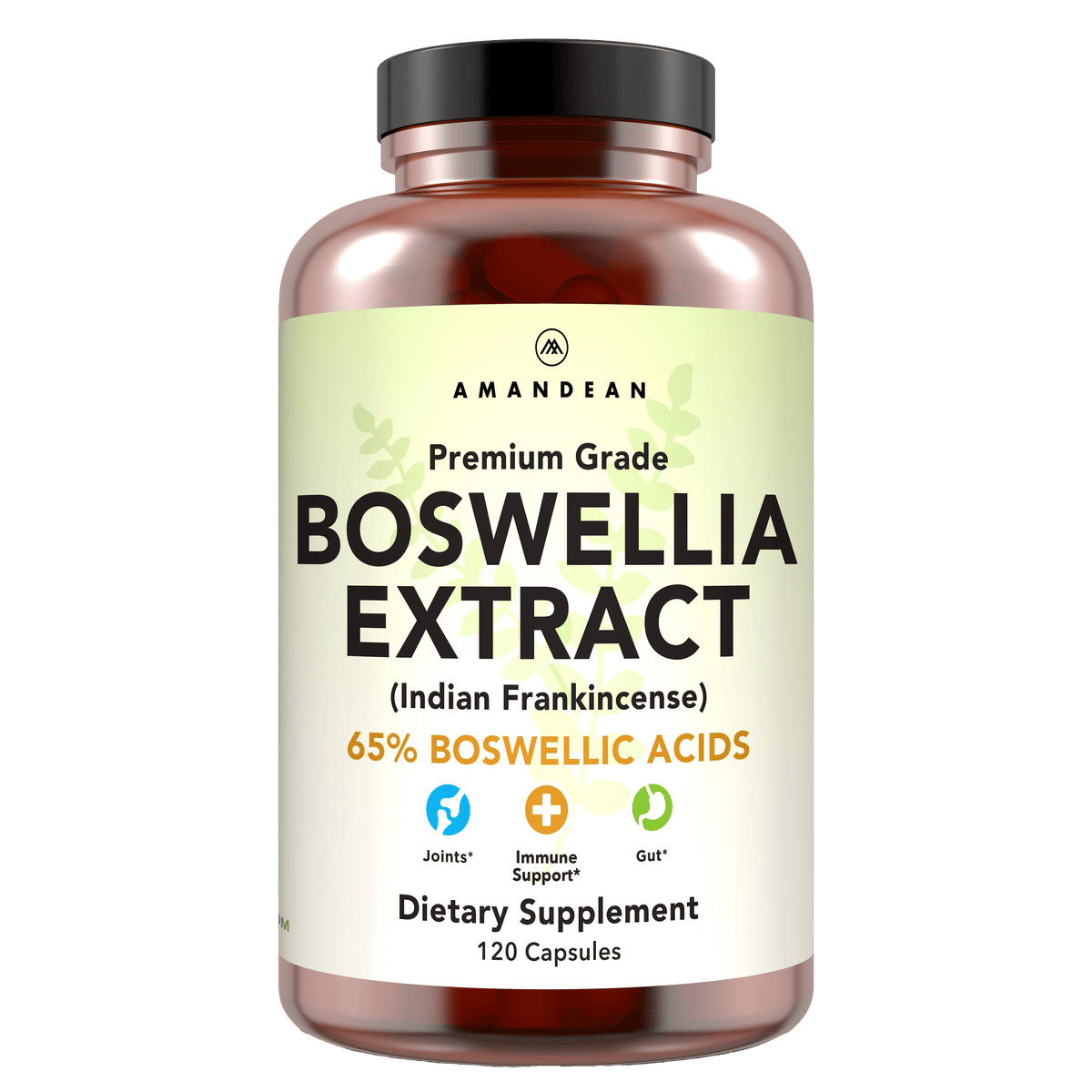 Premium Boswellia Serrata Extract (500mg) Boswellia Extract Amandean 