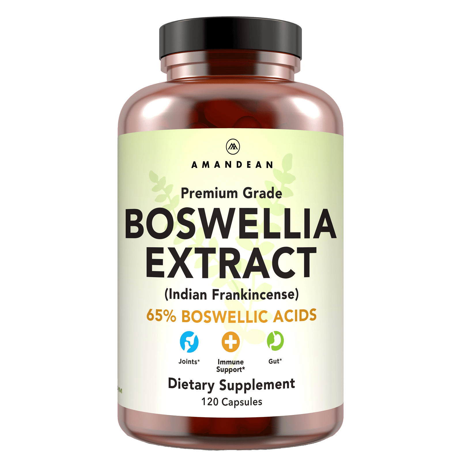 Premium Boswellia Serrata Extract (500mg) Boswellia Extract Amandean 