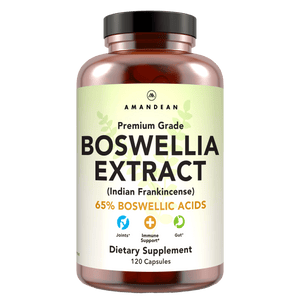 Premium Boswellia Serrata Extract (500mg) Boswellia Extract Amandean 
