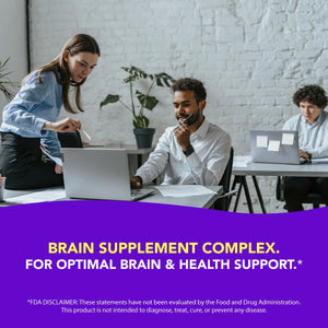 Brain Health Supplement (90 Veggie Capsules) Amandean 