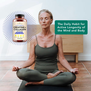 AMANDEAN Creatine and Collagen + MSM Capsules - CON-CRET HCl, OVOLUX Eggshell Collagen and OptiMSM