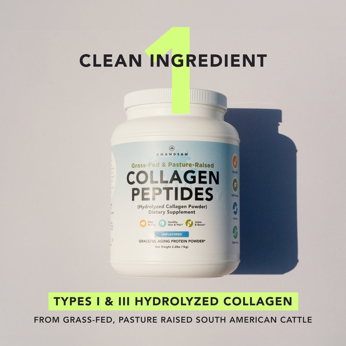 Premium Grass Fed Collagen Peptides (1kg)