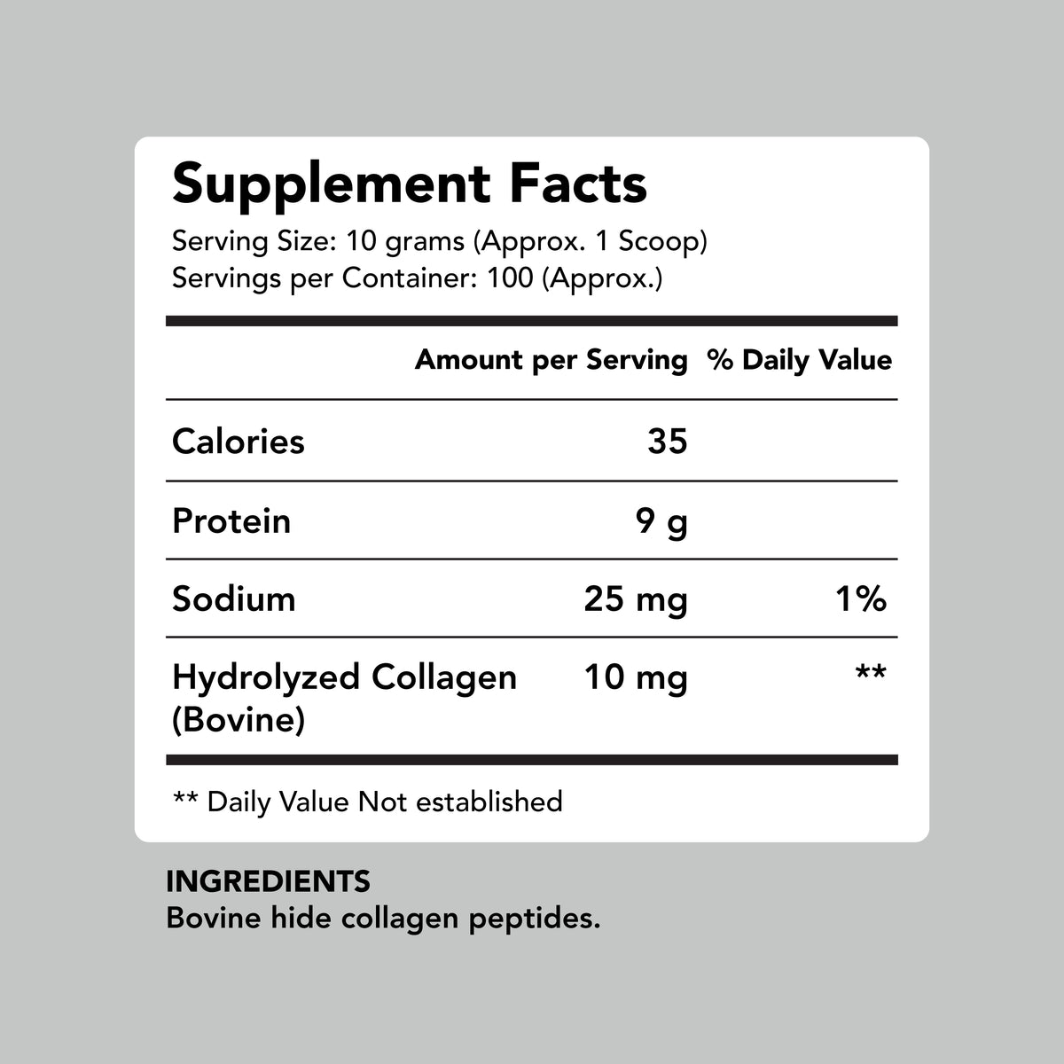 Premium Grass Fed Collagen Peptides (1kg)
