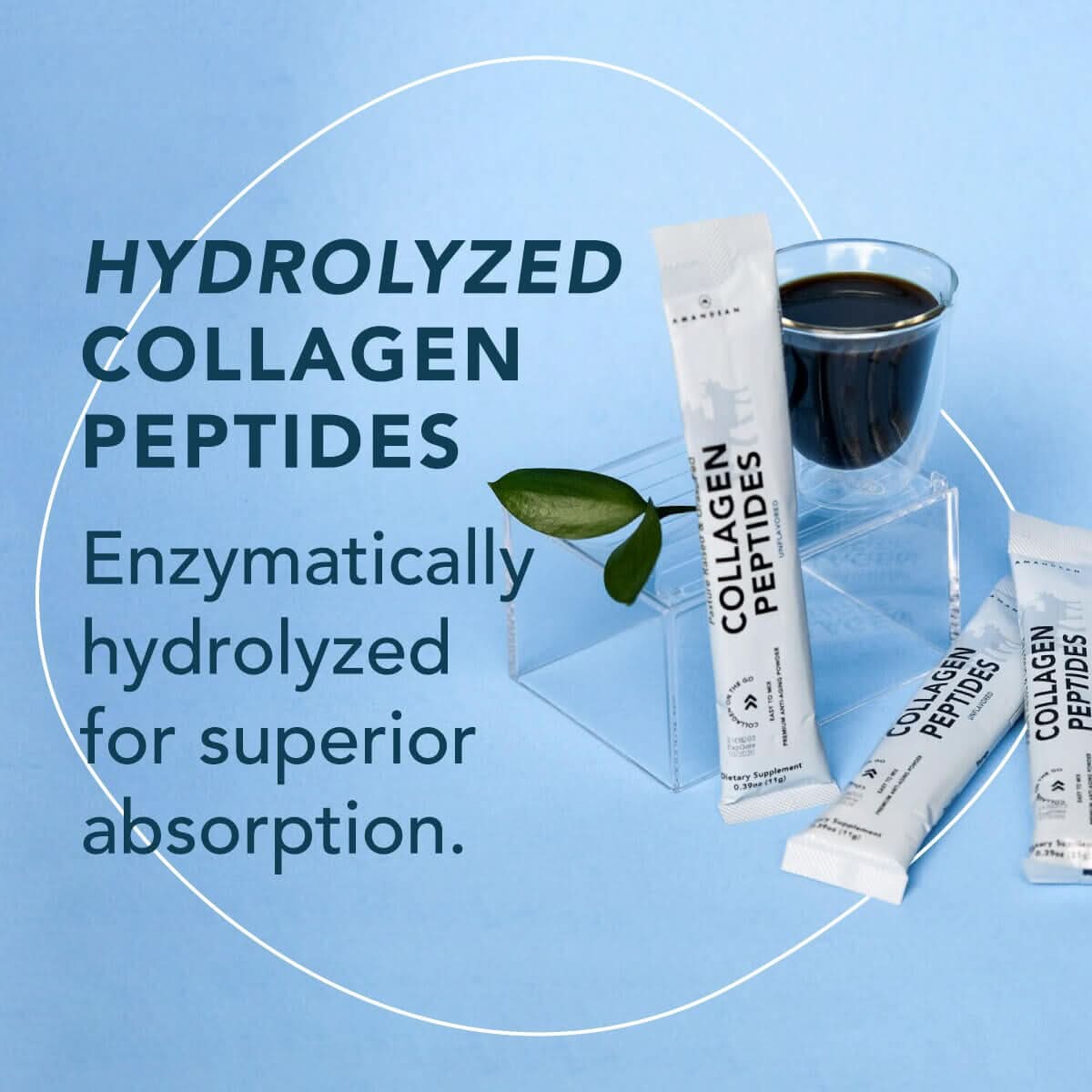Collagen Peptides 30 Individual Packets Collagen Amandean 