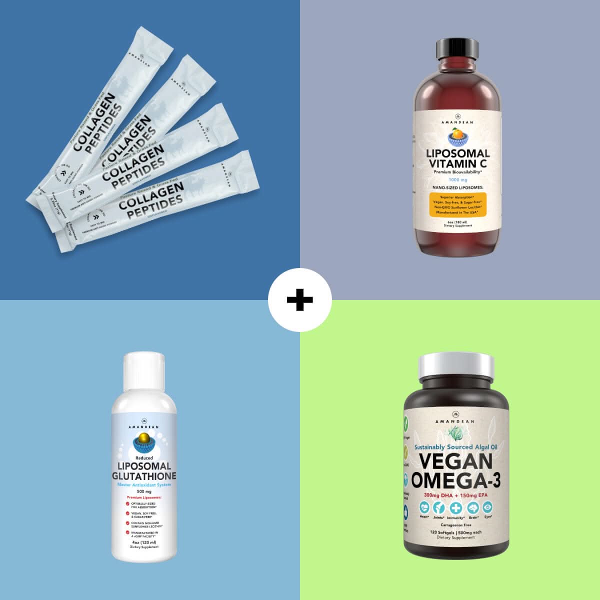 Collagen Peptides 30 Individual Packets Collagen Amandean 