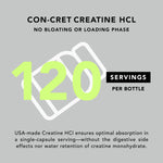 American-Made Creatine HCl (120 Veggie Capsules) Creatine HCl Amandean 