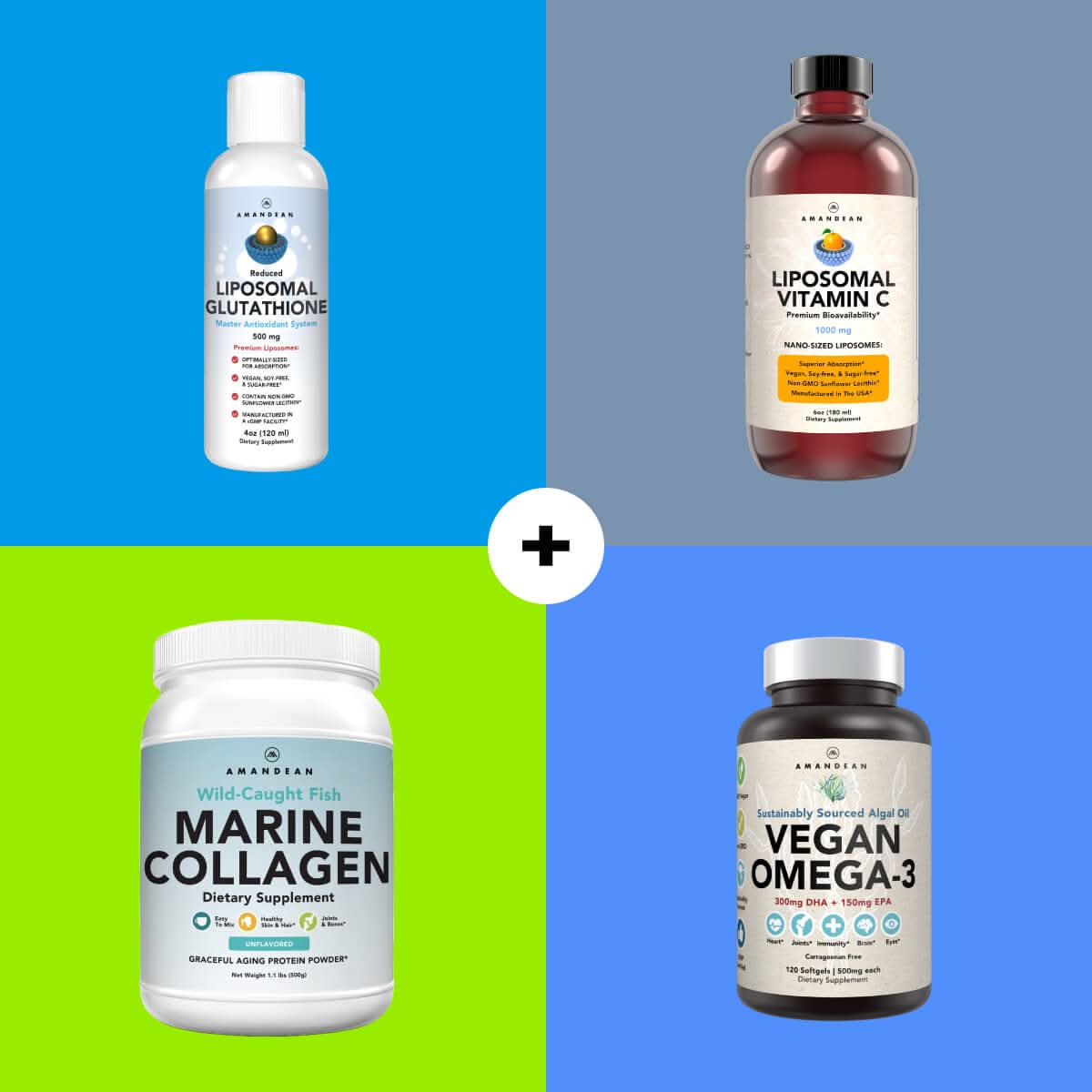 Premium Reduced Liposomal Glutathione (4oz) - The Body's Master Antioxidant Amandean 