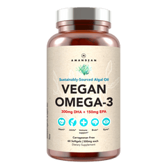Vegan Omega-3 (DHA + EPA) 500mg Capsules